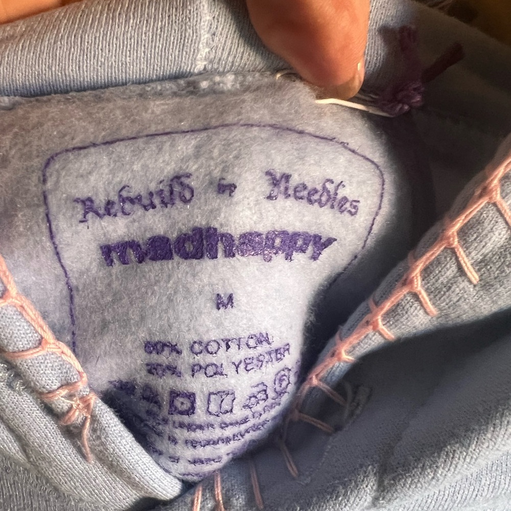 Madhappy Multicolor Hoodie - Blue, Pink, Green, Gray Medium BNWT - Picture 3 of 5